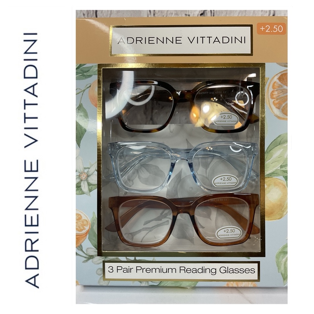 🌟🌟🌟 Adrienne Vittadini Designer Reading Glasses +2.50